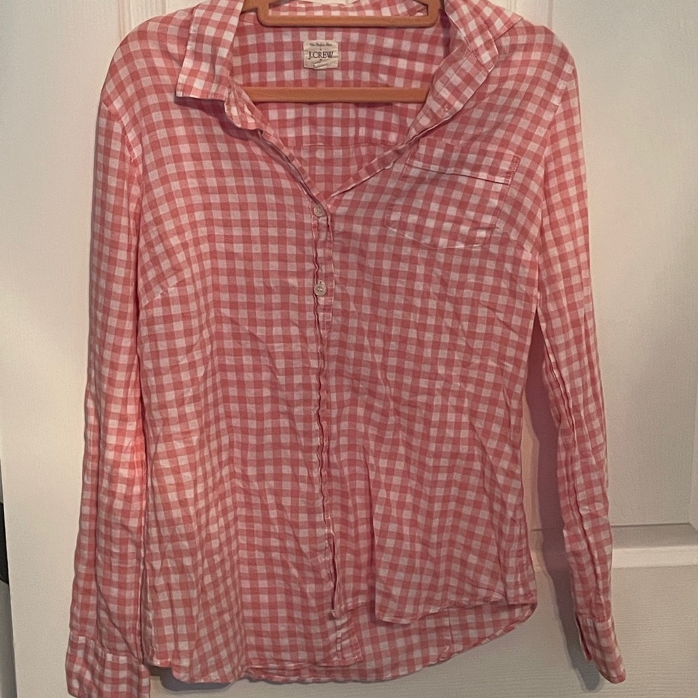 J Crew Pink Button Down